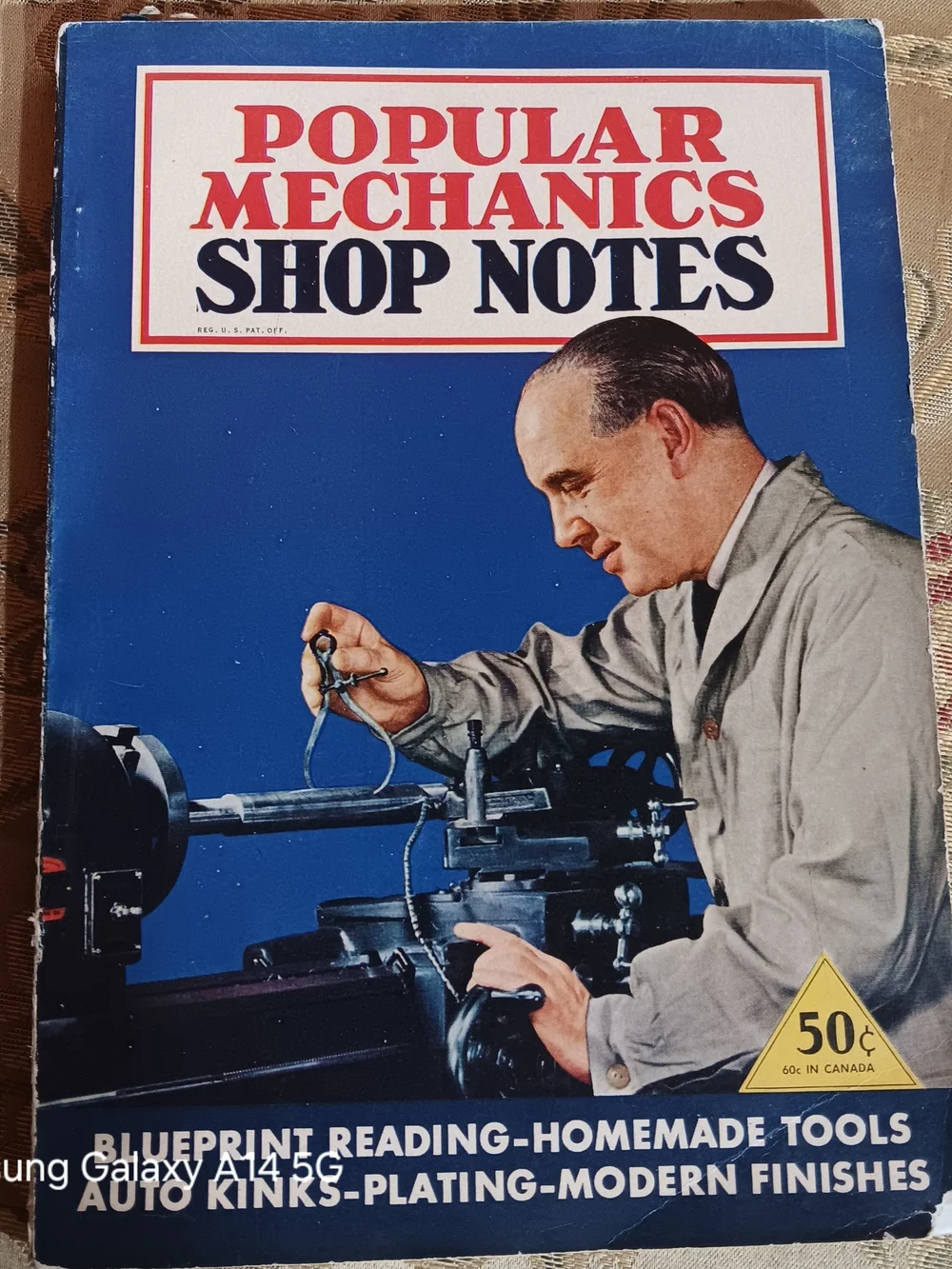 Shop Notes Vintage-Style Notebook - Blue Cover